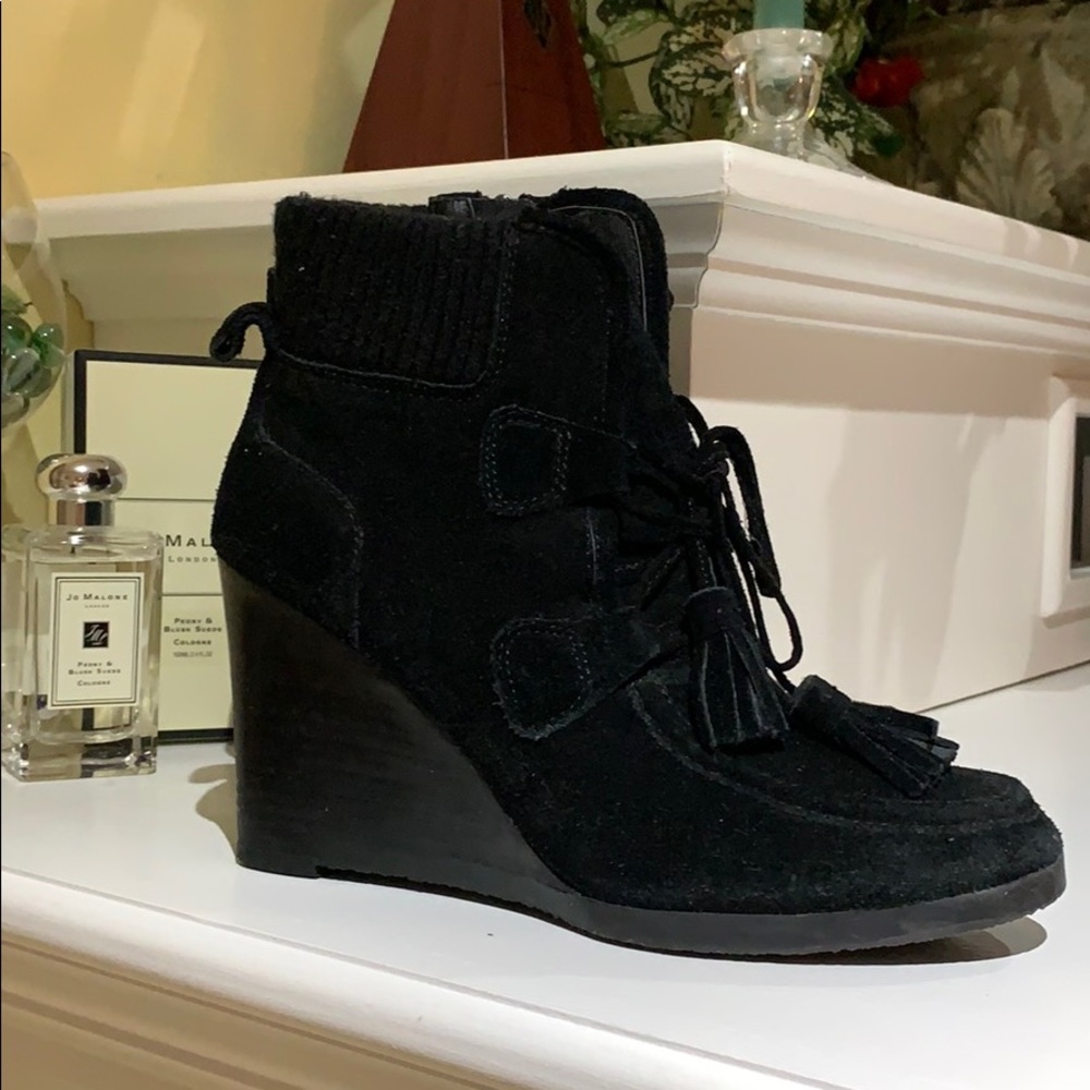 Franco Sarto suede ankle boots